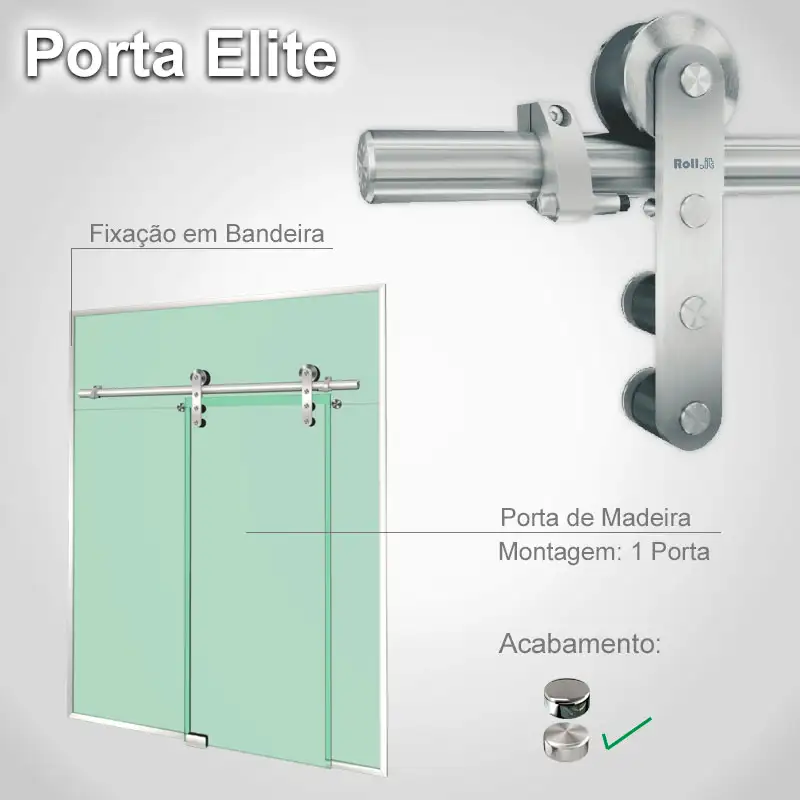 Bandeira 1 Folha Escovado