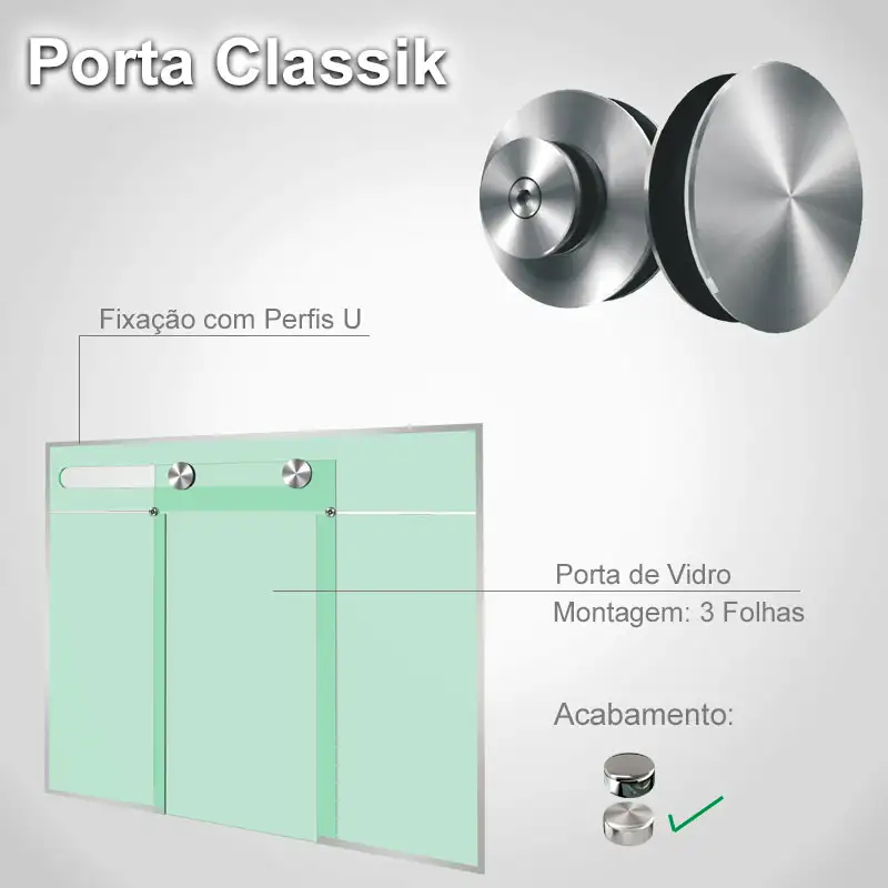 Bandeira 3 Folhas Escovado