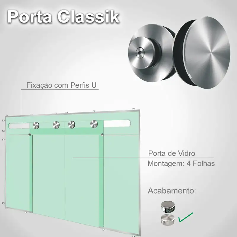 Bandeira 4 Folhas Escovado