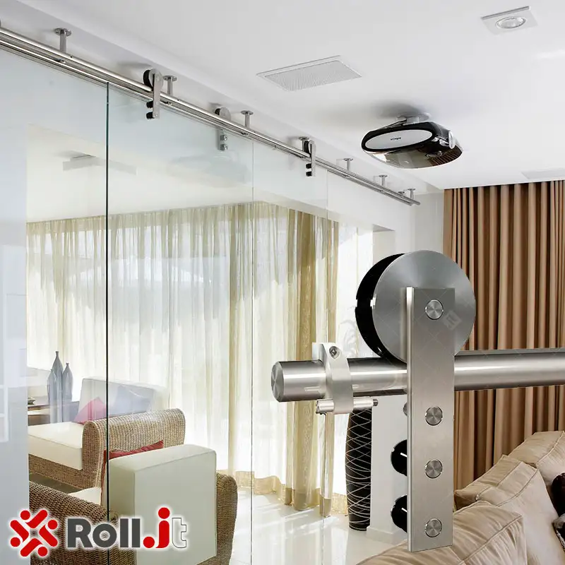 Sistema Max Rollit - trilho 28mm roldana 75mm alta robustez