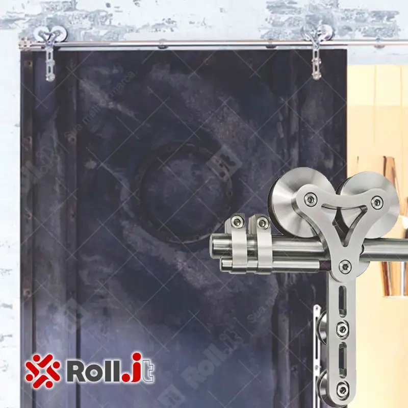 Sistema Duplex Rollit - roldanas duplas trilho 28mm carga máxima