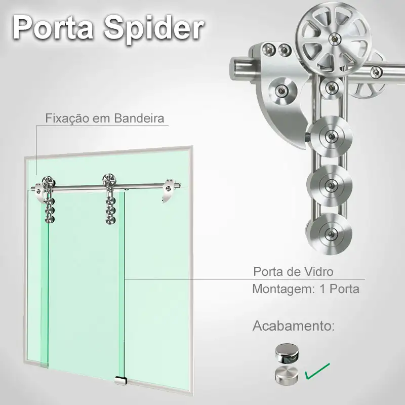 Bandeira Padrão Escovado