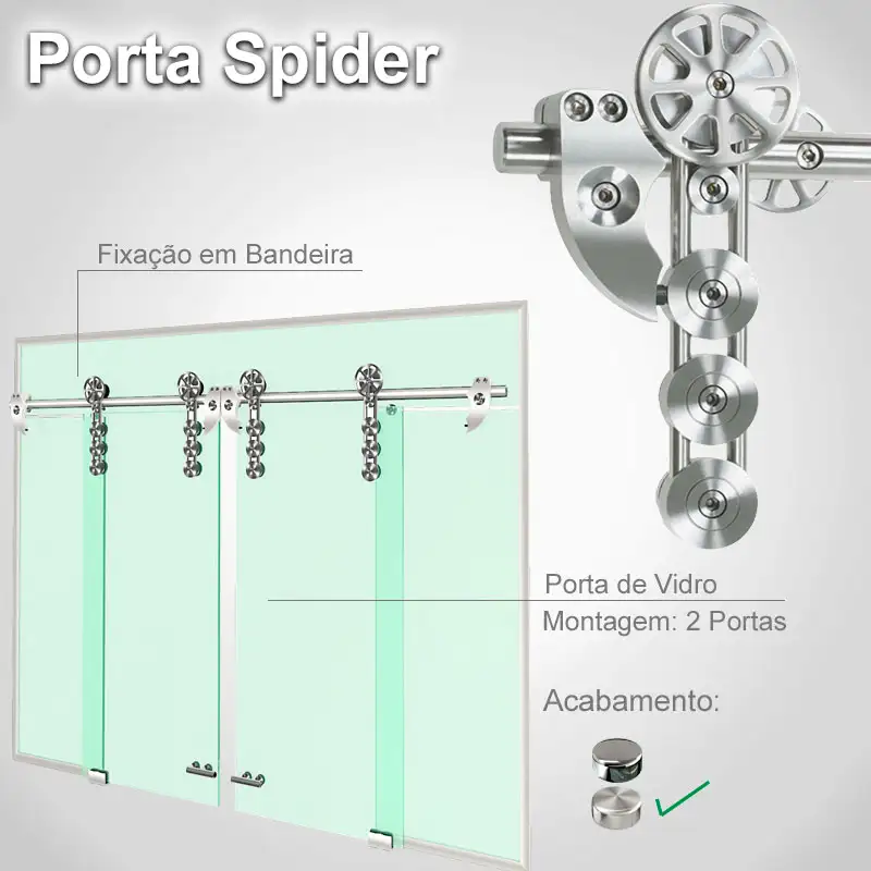 Bandeira Padrão Escovado