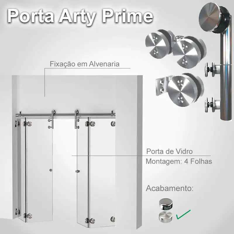 Alvenaria 4 Folhas Escovado