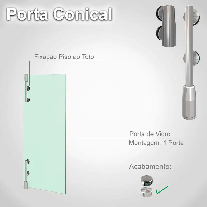 Piso ao Teto Padrão Escovado