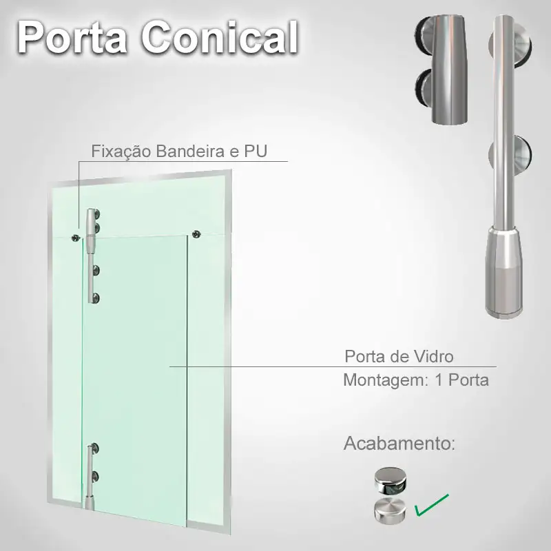 Bandeira Padrão Escovado