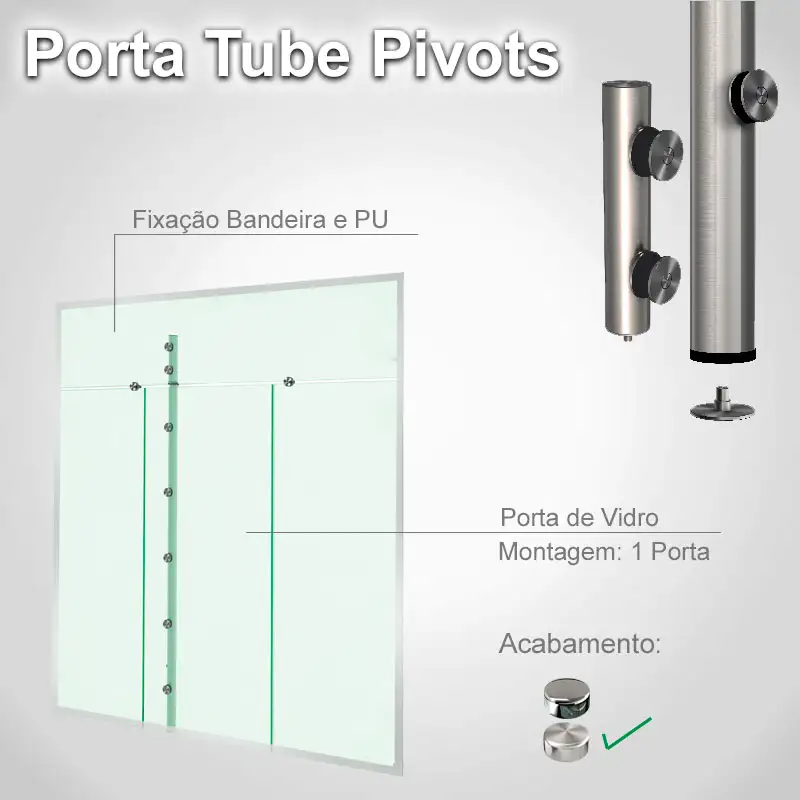 Bandeira Padrão Escovado