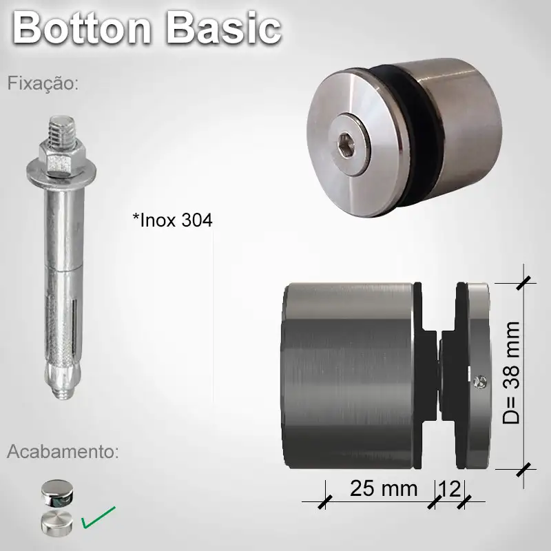 Guarda Corpo Botton Basic V12 A E