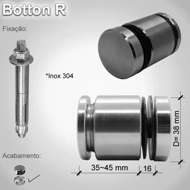 Guarda Corpo Botton Basicr V16 A E