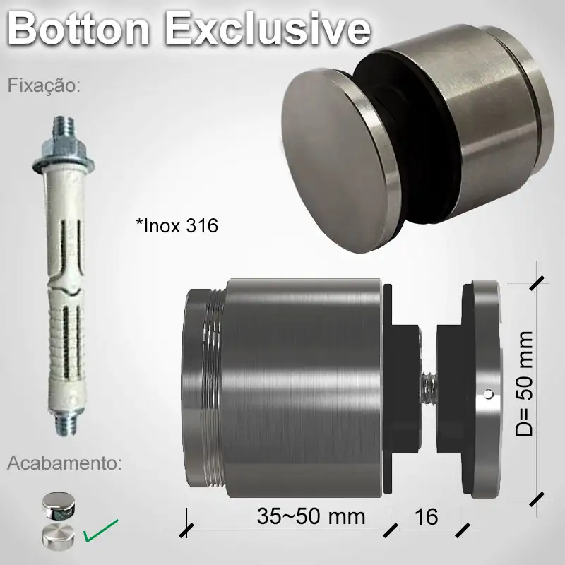 Guarda Corpo Botton Exclusive V16 N E