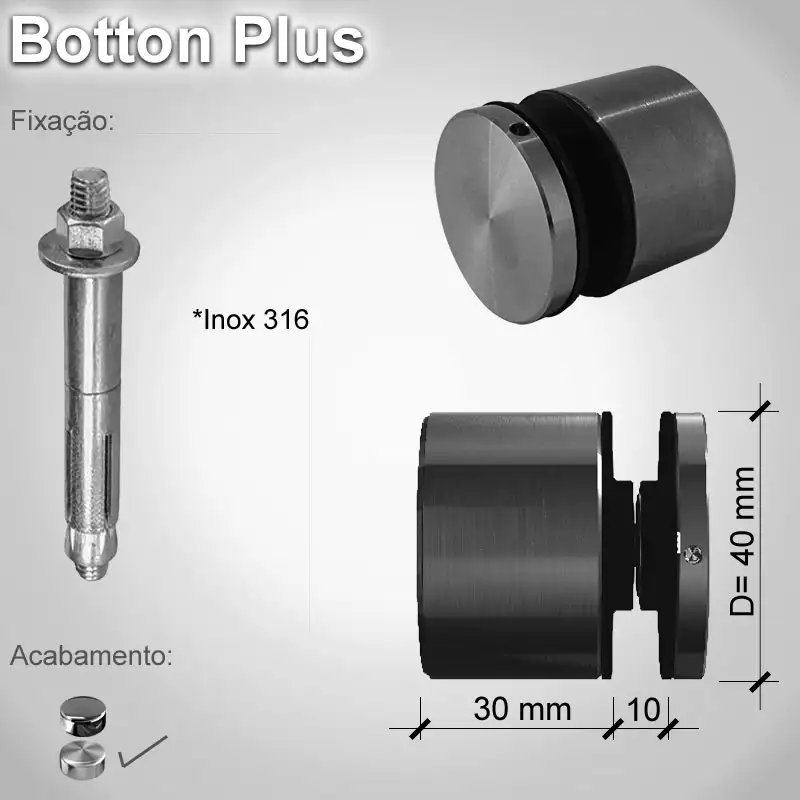 Guarda Corpo Botton Plus V10 A E