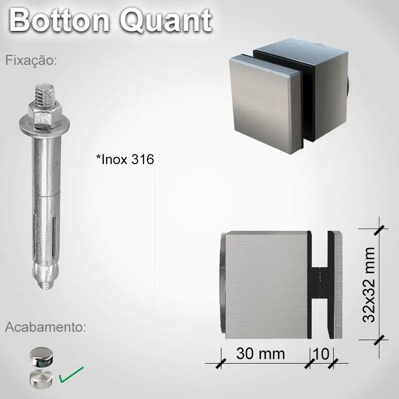 Guarda Corpo Botton Quant V10 A E