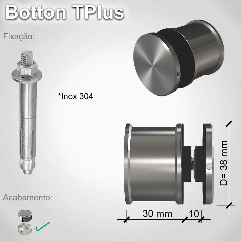 Guarda Corpo Botton Tplus V10 A E