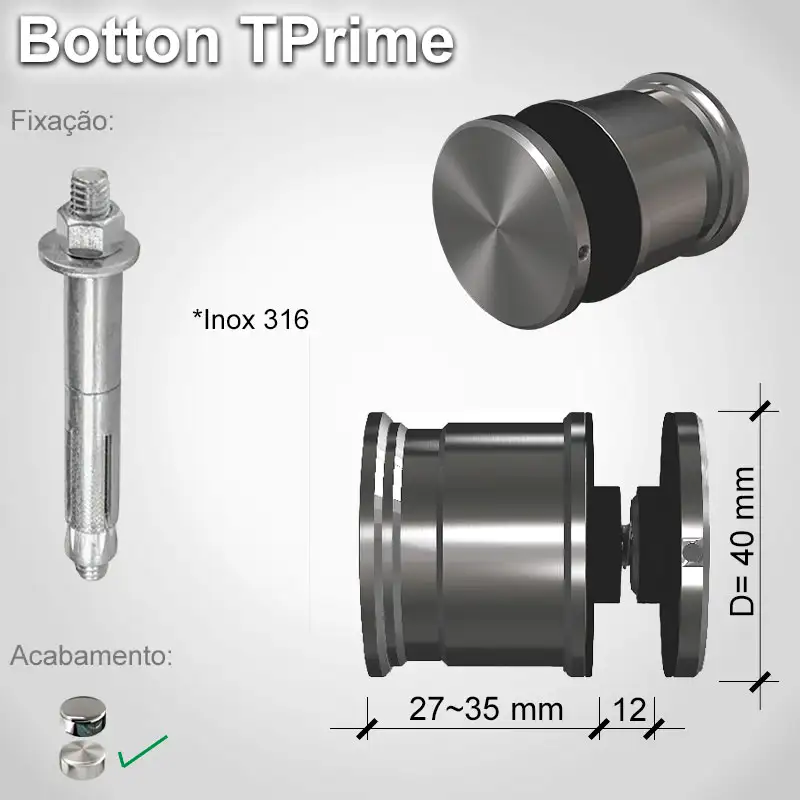 Guarda Corpo Botton Tprime V12 A E