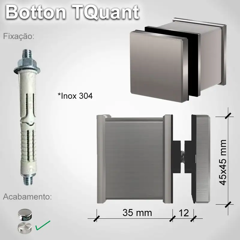 Guarda Corpo Botton Tquant V12 N E