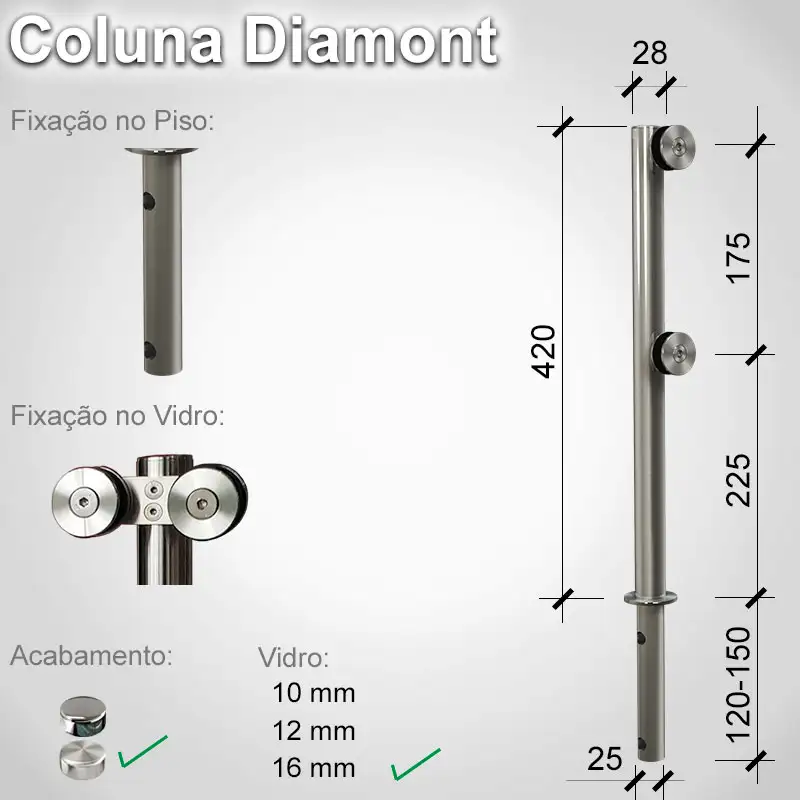 Guarda Corpo Diamont Diamont D 16 E