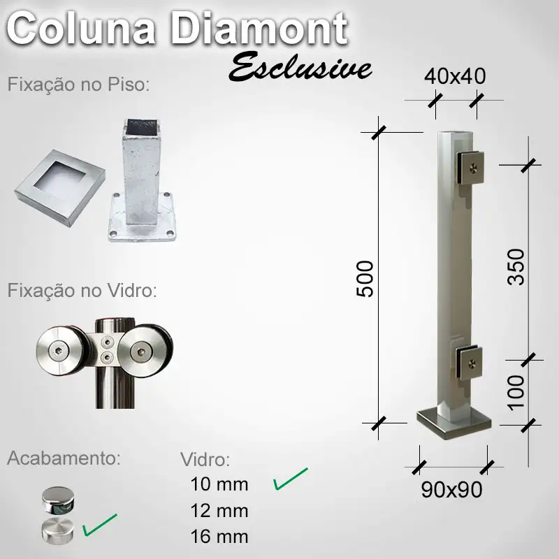 Guarda Corpo Diamont Diamont Exclusive D 10 E