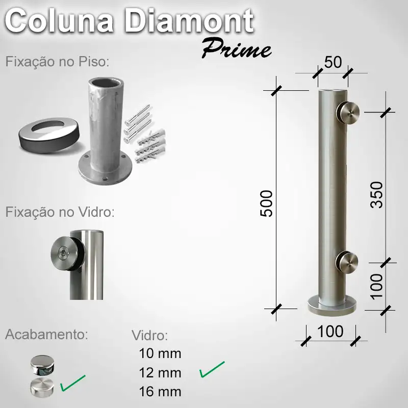 Guarda Corpo Diamont Diamont Prime S 12 E