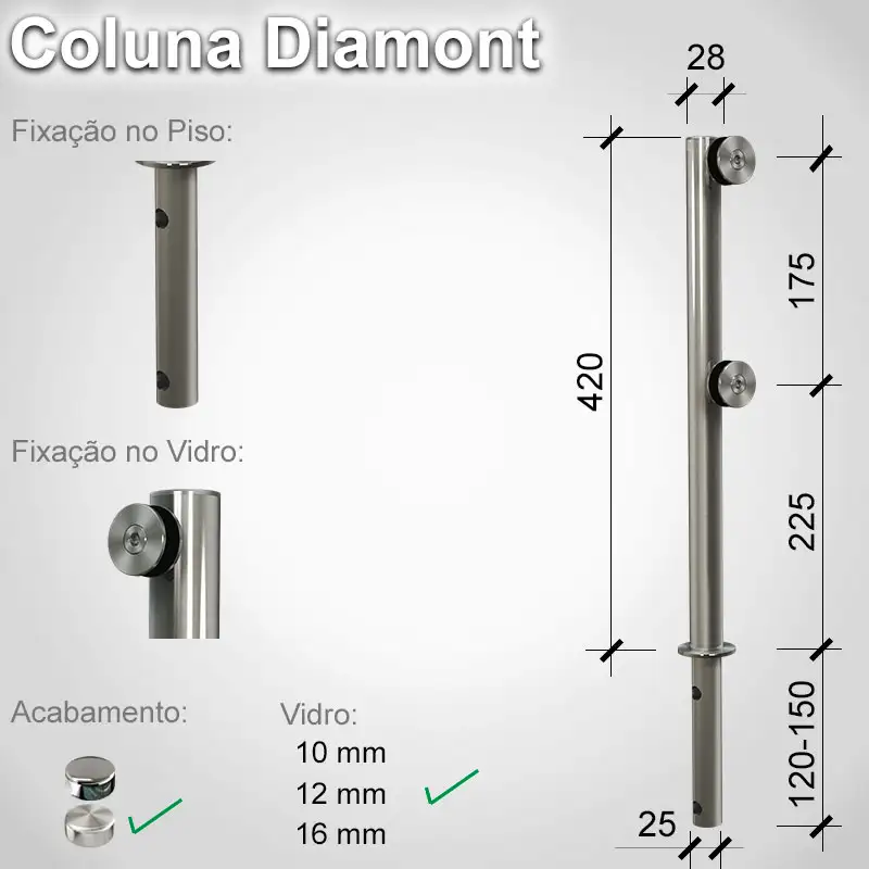 Guarda Corpo Diamont Diamont S 12 E