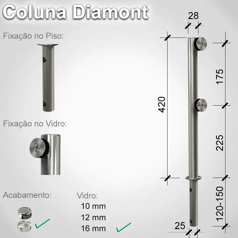 Guarda Corpo Diamont Diamont S 16 E