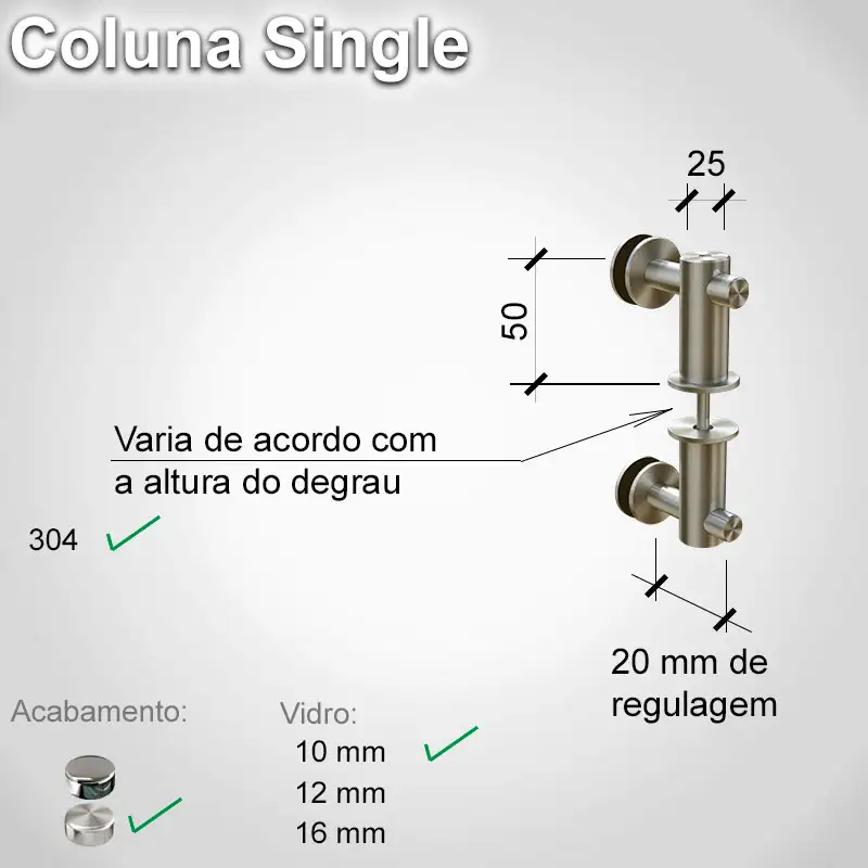 Guarda Corpo Single Single 10 E