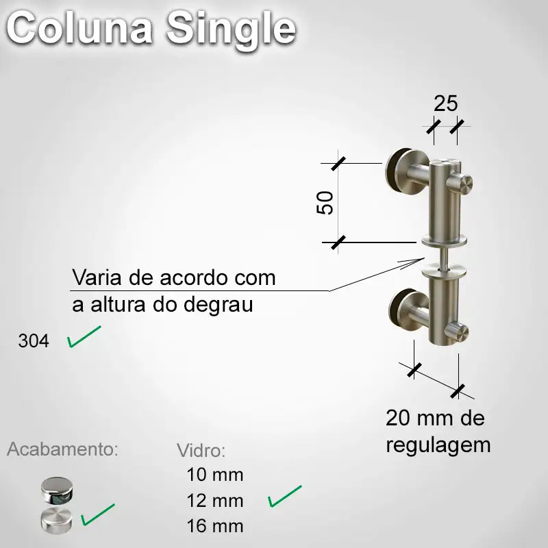 Guarda Corpo Single Single 12 E