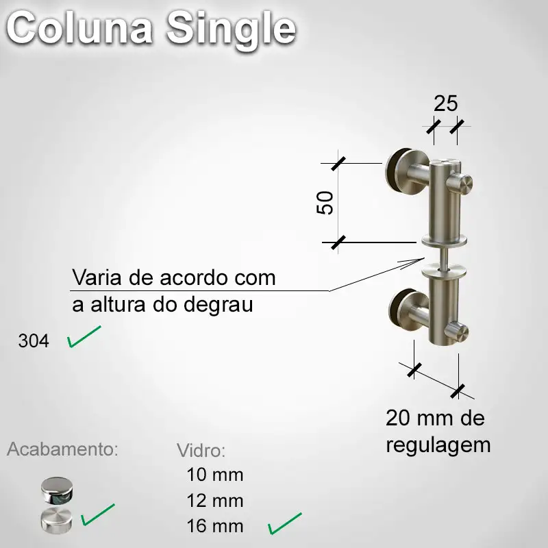 Guarda Corpo Single Single 16 E