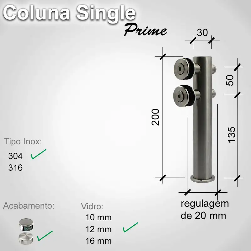 Guarda Corpo Single Singleprime 12 304 E