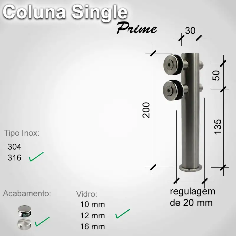 Guarda Corpo Single Singleprime 12 316 E