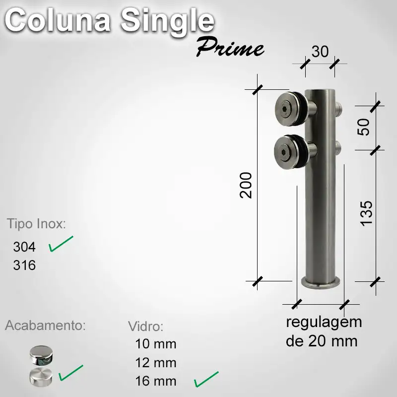 Guarda Corpo Single Singleprime 16 304 E