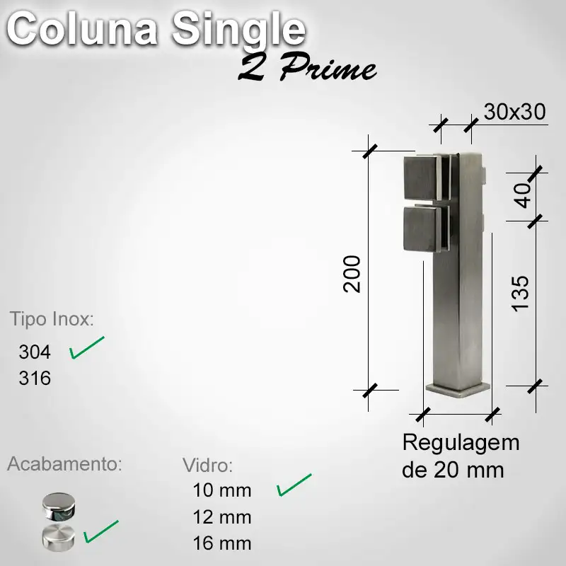 Guarda Corpo Single Singleqprime 10 304 E