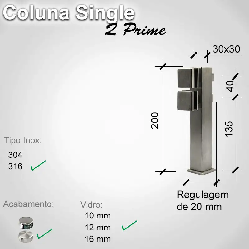 Guarda Corpo Single Singleqprime 12 316 E