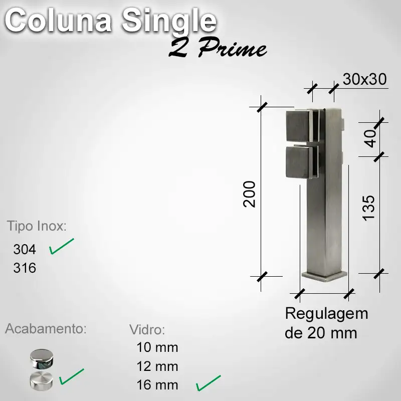 Guarda Corpo Single Singleqprime 16 304 E