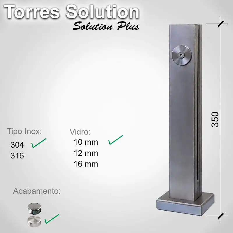 Guarda Corpo Solution Pus 304 10 E