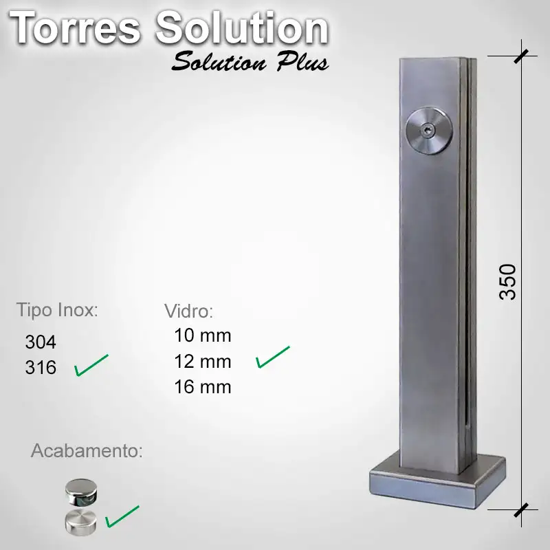 Guarda Corpo Solution Pus 316 12 E