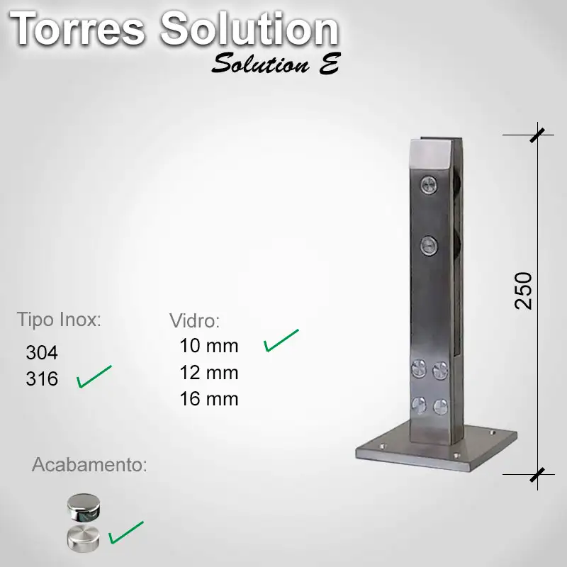 Guarda Corpo Solution Solutione 316 10 E