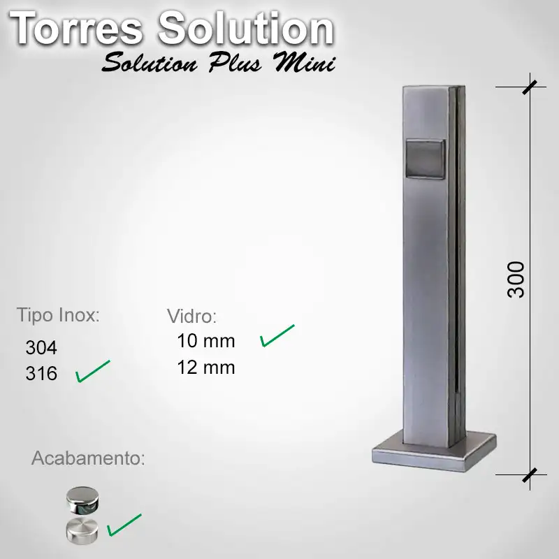 Guarda Corpo Solution Splution Plus Mini 316 10 E