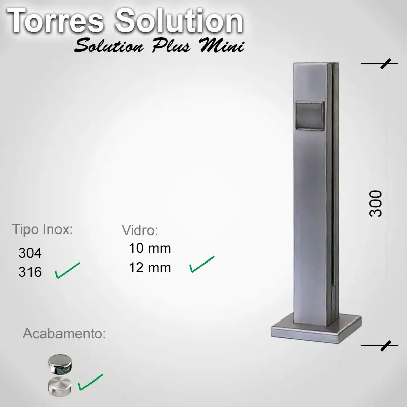 Guarda Corpo Solution Splution Plus Mini 316 12 E