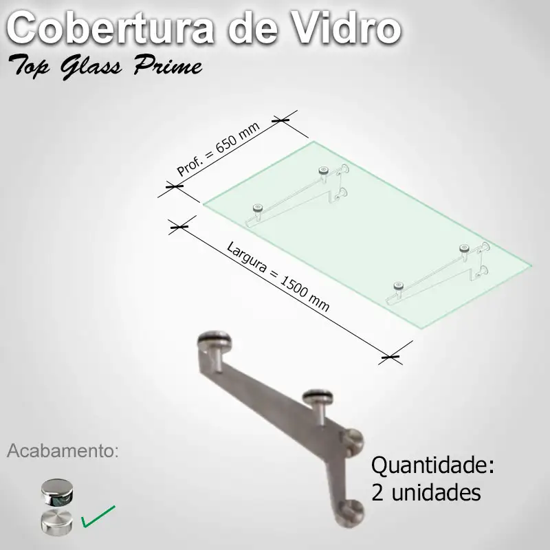 Cobertura Top Glass Prime 1500 650 2 E