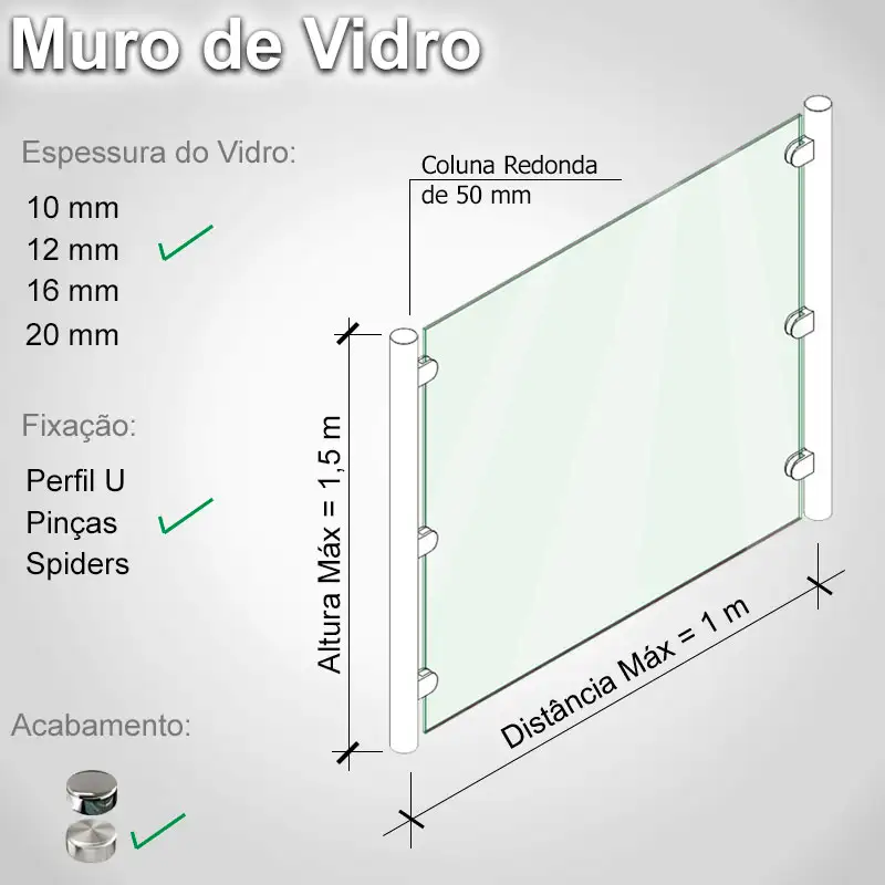 Muro de Vidro 15 R P 12 E