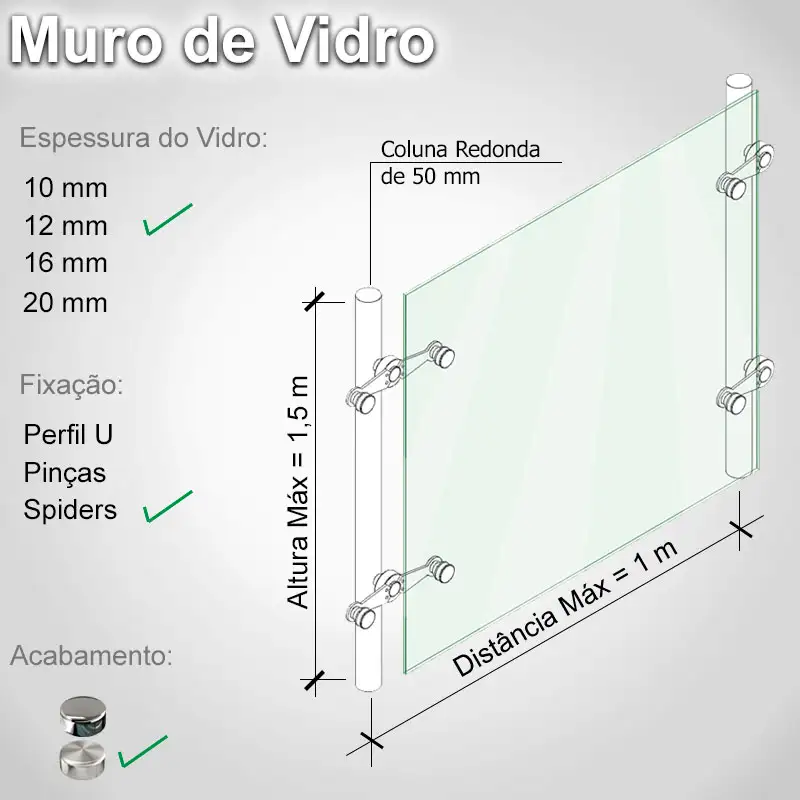 Muro de Vidro 15 R S 12 E