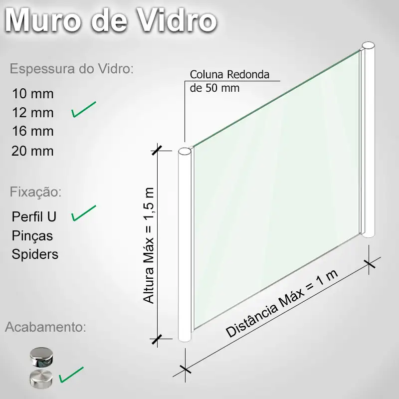 Muro de Vidro 15 R U 12 E