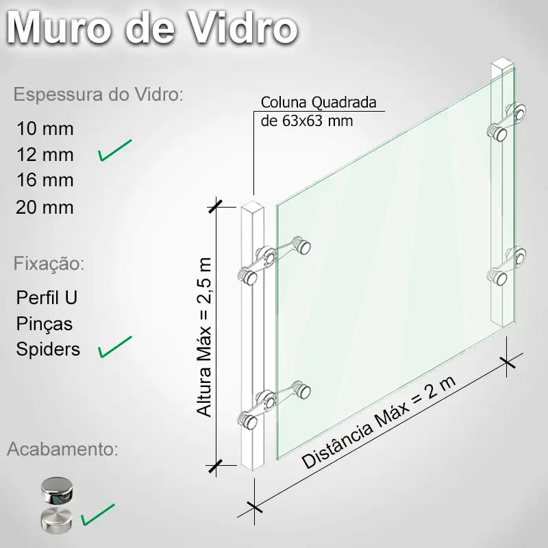 Muro de Vidro 25 Q S 12 E
