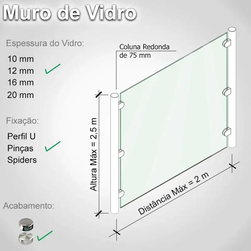 Muro de Vidro 25 R P 12 E