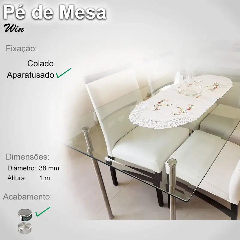 Pe de Mesa Win Aparafusado P