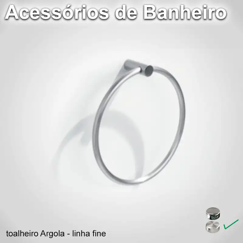 Toalheiro Argola Fine Escovado