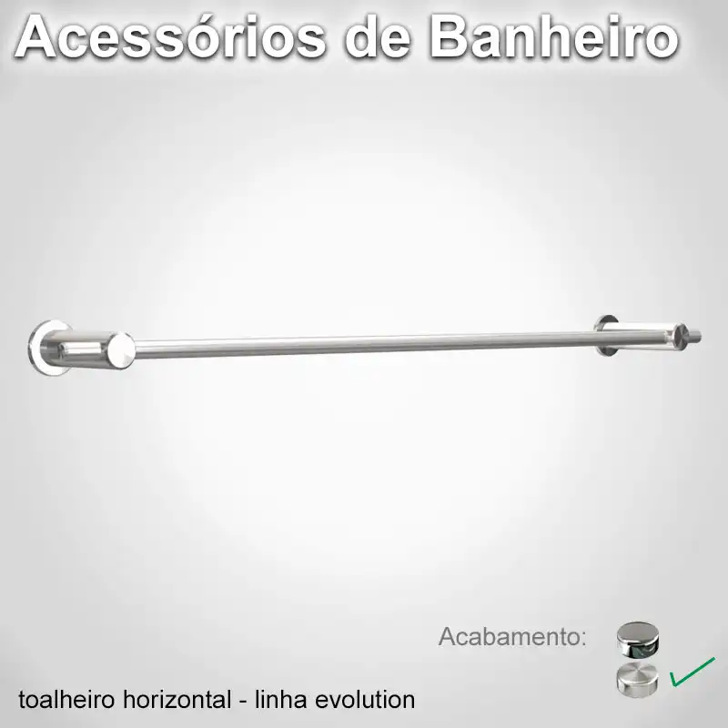 Toalheiro Horizontal Evolution Escovado