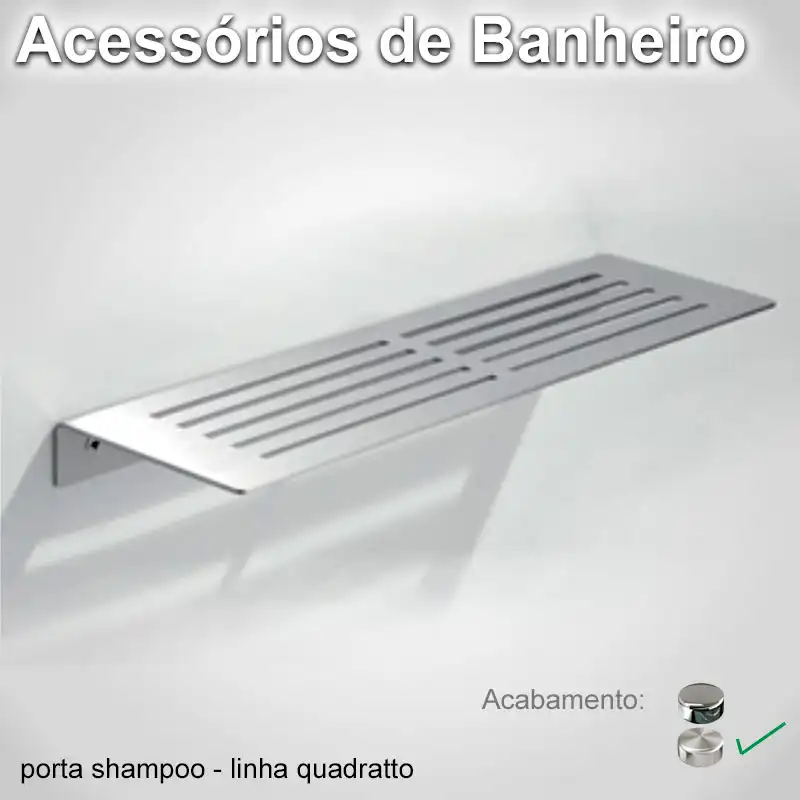 Porta Shampool Quadratto Escovado