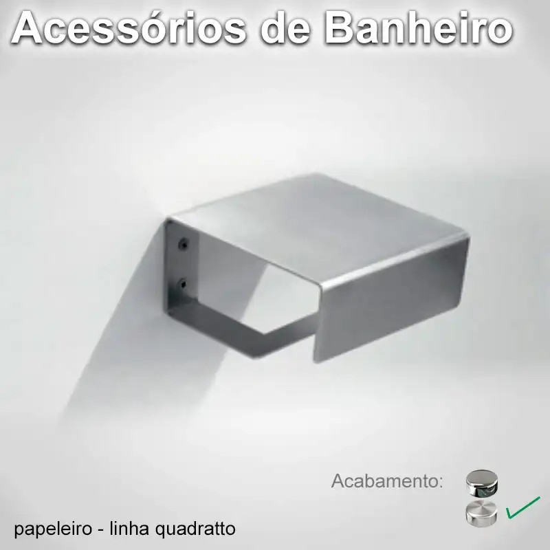 Papeleiro Quadratto Escovado